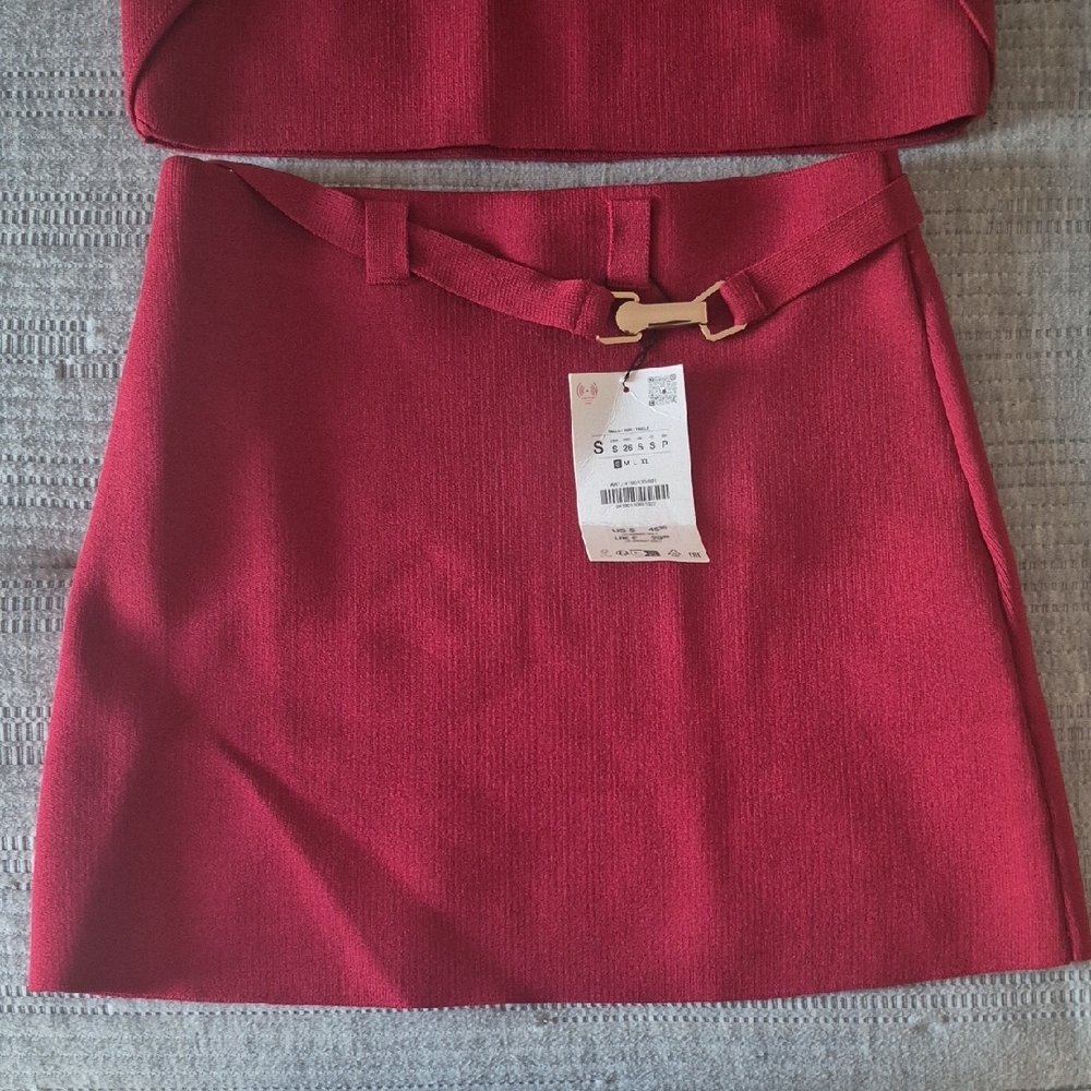 Zara Red Midi Dress - Picture 7 of 8